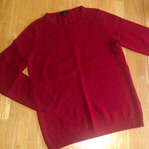 Talbots red cashmere sweater